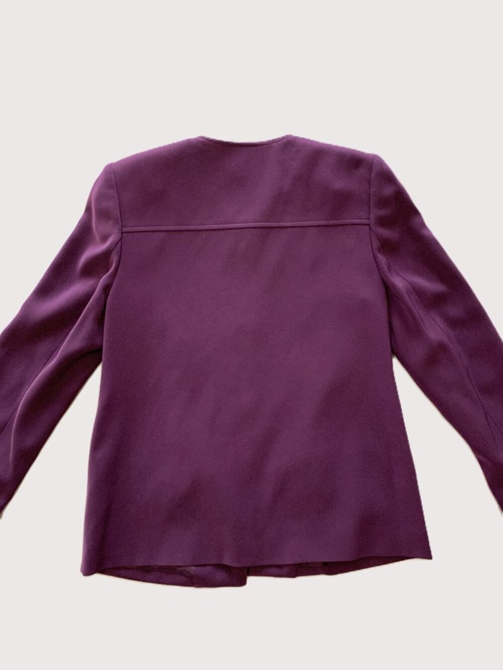 Valerie Stevens Petite Purple Women Blazer/Jacket Long Sleeves Size 2P - Picture 8 of 12